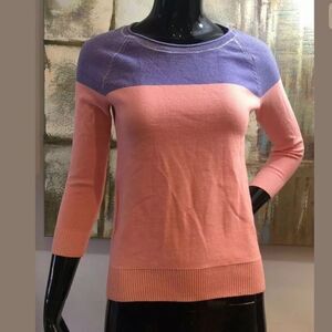 Madewell Neon Colorblock Sweater XS